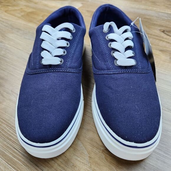 🔹️NWT Chaps Blue Chace Canvas Lace-up Sneakers Men's 7.5 - Picture 5 of 13